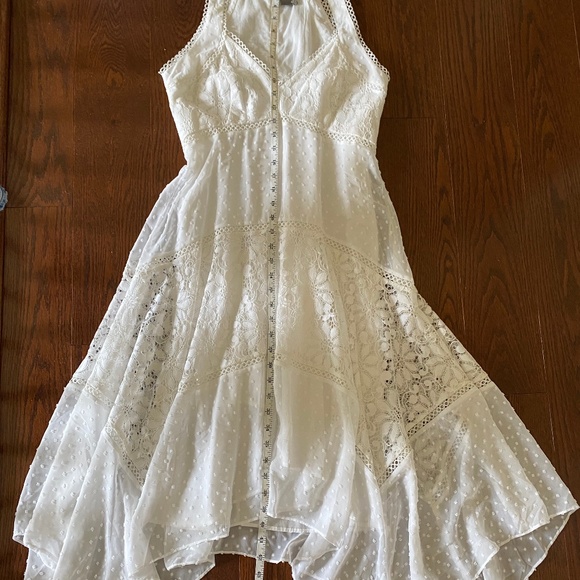 NWOT -  TAYLOR Halter Handkerchief Hem SheathDress - Picture 14 of 16